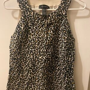 Cable & Gauge Black and White Fitted Tank Top